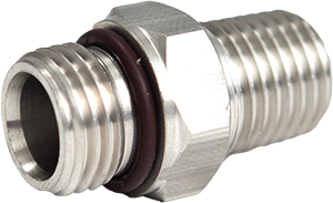 Edelstahl Adapter 9/16-18 to 1/4 NPT